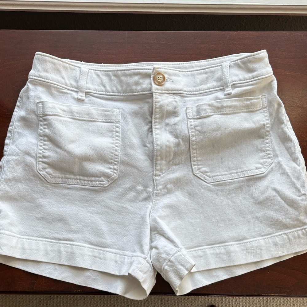 LOFT Women's White Jean Shorts